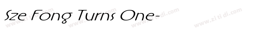 Sze Fong Turns One字体转换